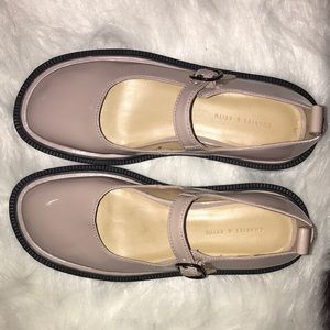 Patten Leather Charles & Keith Brand new Flats